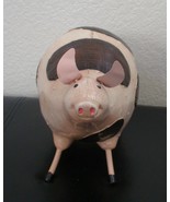 Pig Figurine 8&quot; long x 5-1/2&quot; tall Metal Legs &amp; Ears - $23.55