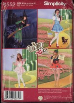  Uncut Sz 8-16 B 31 ½-38 Wizard Oz Dorothy Witch Costume Simplicity 0552 Pattern - £5.50 GBP