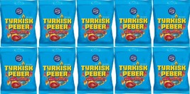 TYRKISK PEBER HOT &amp; SOUR (Turkish Pepper) candy x 10 bags 150g FAZER Fin... - £62.37 GBP