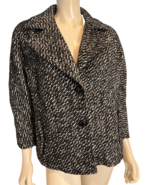 NWT Talbots Woman Petites Black and White 2 Button Lined Blazer Size 16WP - €56,92 EUR