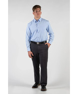 ROBBINS &amp; BROOKS MEN&#39;S DRESS SHIRT BLUE ASST SIZES L/S SLIM 4-WAY FLEX - $24.67 CAD