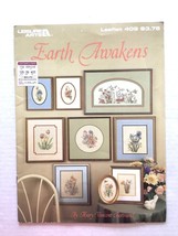 Earth Awaken Flower Cross Stitch Patterns Leisure Arts Leaflet 409 - $3.95