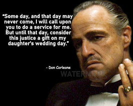 Don Corleone Godfather Quote Justice Publicity Photo All Sizes - £3.42 GBP+