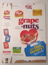 Empty POST Cereal Box GRAPE-NUTS 2007 24 oz [G7C6n] - $6.38