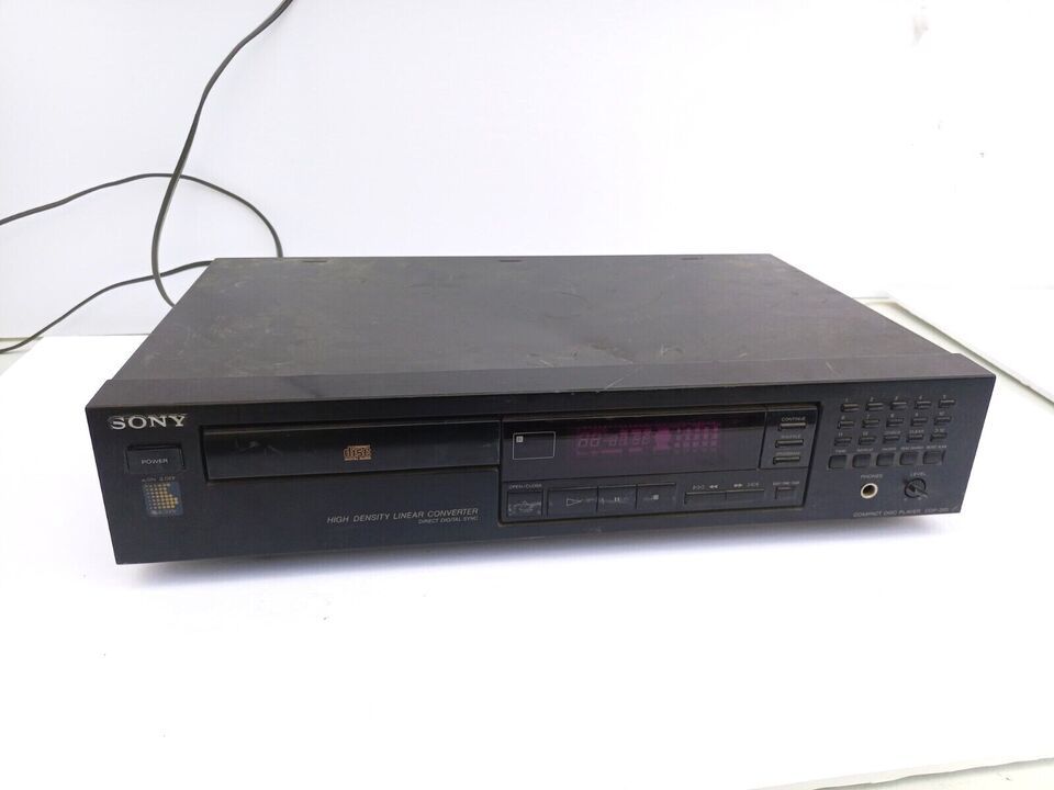 *TOP IS BENDED* UNTESTED SONY CDP-295 COMPACT DISC CD PLAYER HIFI STEREO... - $59.70