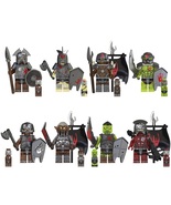 8pcs The Lord of the Rings Uruk-Hai Army Soldiers Minifigures Set - $18.99