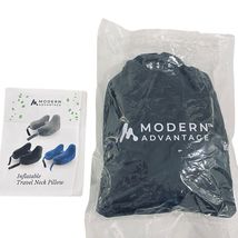 Inflatable Travel Neck Pillow NEW (BLACK) Modern Advantage - $9.89