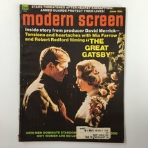 VTG Modern Screen Magazine June 1974 Robert Redford, Mia Farrow The Great Gatsby - £7.55 GBP