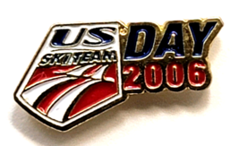 US Ski Team Torino 2006 Pin USSA Aminco Winter Olympics Skiing USA Logo - $12.99
