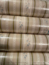 4 Rolls of Sealed 55 sq ft Vintage Floral Vinyl Wallpaper - £30.09 GBP