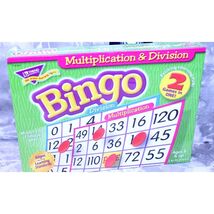 Multiplication &amp; Division Bingo Educational Math Game Homeschool Class N... - $16.62 CAD