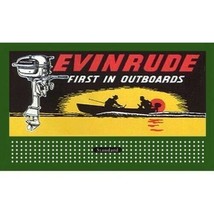LIONEL STYLE BILLBOARD GLOSSY EVINRUDE  &amp; AMERICAN FLYER - £5.50 GBP