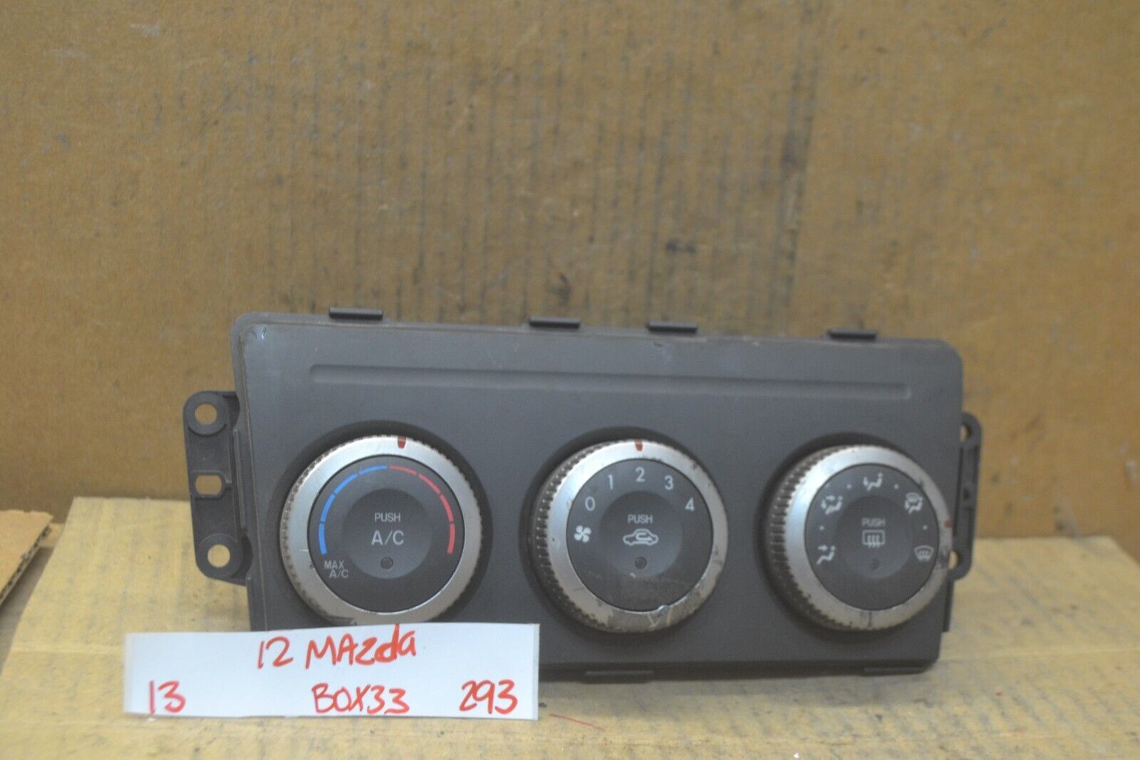 09-13 Mazda 6 AC Heat Temperature Control Switch GS3L61190E Panel bx33 2... - $4.99