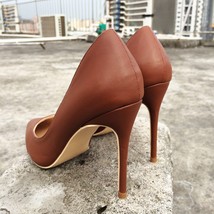Veowalk Women Sexy Pointed Toe Pumps Ultra Thin Stiletto High Heels Shoes Elegan - £59.46 GBP
