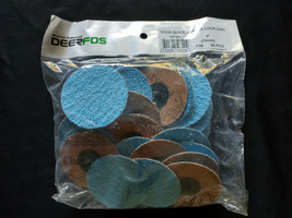 DeerFos - 3&quot; TR 36 Grit Quick Change Disc Zirconia Alumina - 25 Ea Box - £18.06 GBP