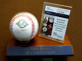 Yogi Berra Wsc Ny Yankees Signed Auto 100TH Anniversary Oml Baseball Jsa &amp; Base - £193.30 GBP