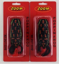 (Lot Of 2) Zoom Poppin Frog 3&quot; 1/2OZ 143-038 Black BO6364 - £10.88 GBP