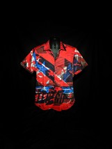 Robert Graham GO FASTER American Flag Short Sleeve Classic Shirt Size Me... - $175.00