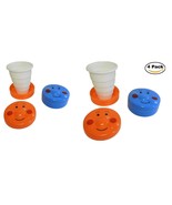 4 Pack Childrens Foldable Drinking Cup Perfect For Lunch Boxes Reusable - $6.92