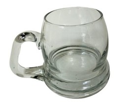 Beer Mug Unbranded Clear Glass Weighted Mega Sized - $12.75