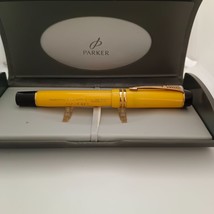 Parker  Duofold Limited Edition Cloisonne Fountain Pen Yellow Made in UK - £772.22 GBP