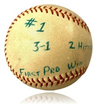 Rollie Fingers Owned Very 1st Pro Career Win Game Used Baseball - Person... - £7,954.76 GBP