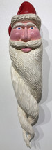 Folk Art Santa Christmas Hanging Wood Carving Figure Ornament Everett Ko... - £27.36 GBP