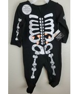 Celebrate Halloween Sleep &amp; Play Skeleton Footed One Piece - Newborn NWT - £5.67 GBP