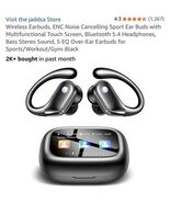 Wireless Earbuds, ENC Noise Cancelling Sport Ear Buds with Multifunction... - $55.44 CAD