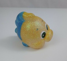 Disney The Little Mermaid Flounder Glittery Collectible Figure Toy - $7.75