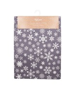 Christmas Snowflake Silver Cotton Table Cloth 52&quot; x 70&quot; (132cm x 178cm) - $23.99