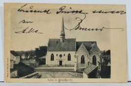 Eglise de Saint Avertin c1903 France Postcard L13 - £6.25 GBP