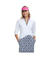IZOD Women&#39;s MEDIUM 1/4 Zip Pullover Performance Stretch Long Sleeve Golf - $549.96 MXN