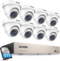 Zosi 8Ch 1080P Security Camera System With 1Tb,H Hard Drive. - £241.57 GBP