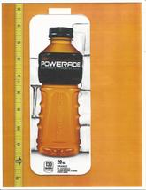 Coke Chameleon Size Powerade Orange 20 oz BOTTLE Soda Machine Flavor Strip   - £2.40 GBP