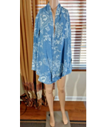 LAURIE FELT Size XXS Blue Floral Tencel Long Sleeve Open Front Kimono ~ NWT - £15.30 GBP