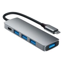 HC-13E Aluminum Alloy USB-C Hub USB 3.0 / 2.0 4-Port Docking Station wit... - $5.24