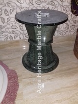 18&quot;x15&quot; Green Filigree Marble Designer Pedestal Stand Furniture Decorative E561 - £612.98 GBP