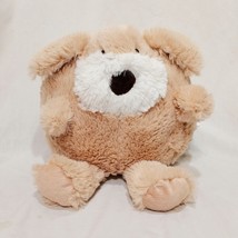 Puppy Dog Ball Round Plush Stuffed Animal 9&quot; Fashion Pillow Tan - $18.81