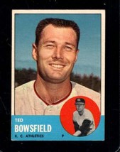 1963 Topps #339 Ted Bowsfield Vg Athletics *X108854 - $2.70