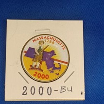 2000-P Massachusetts Statehood Commemorative Half with Painted Obverse - $20.56
