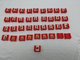 *INCOMPLETE* Lot Of (36) Red Stratego Player Pieces - £17.80 GBP