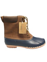 Weatherproof Vintage Duck Boots Mens Size 12 Blue Brown Leather Rubber F... - £24.57 GBP