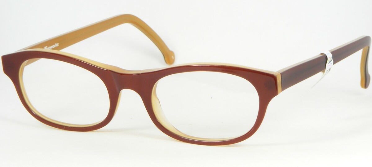 L. A. Eyeworks REVA 757 Marrón Gafas Lae los Ángeles 48-16-148mm - $81.15