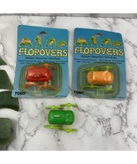 Tomy Flopovers Vintage Wind Up Toy Lot of 3 In Package Frog Crab 80s - $33.83 CAD