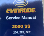 2000 Evinrude Ss 200 225 Ffi Servizio Riparazione Negozio Manuale OEM 78... - $39.97