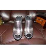 Calvin Klein Lina Antique Leather Mule Silver Size 6.5 Women&#39;s NWOB - €71,10 EUR