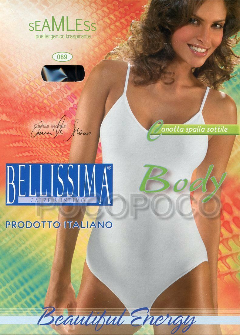 Body Women&#39;s Stretch Narrow Shoulder Microfiber Bellissima 089 Elastic - $14.73+