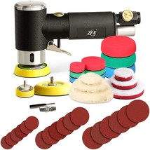 1/2/3 Inch Random Orbital Air Sander, Mini Pneumatic Sander For, 18 Sandpapers - £49.49 GBP