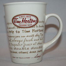 Tim Hortons 2009 Limited Edition White Coffee Tea Mug Cup #009 Always Fresh - £25.95 GBP